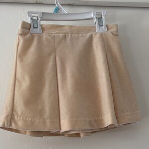 Elegant Cream Velvet Skirt